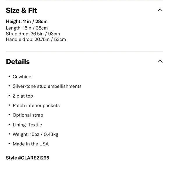 Clare V. Black Studded Shoulder Bag - Picture 6 of 9